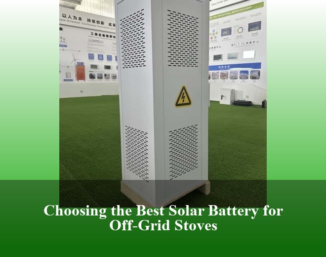 Choosing the Best Solar Battery for Off-Grid Stoves